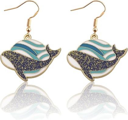 Whale Earrings