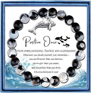 Orca Bracelets for Women Killer Whale Charm Bracelet