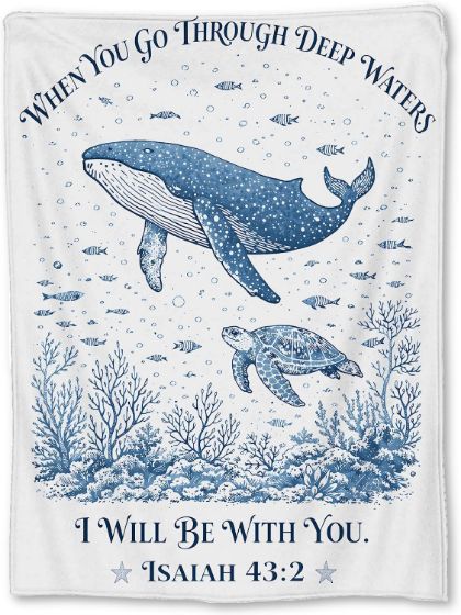 Whale and Sea Turtle Blanket