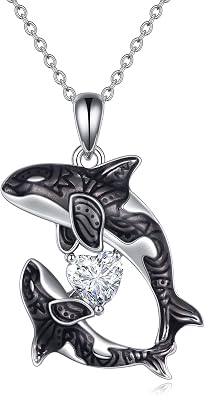 Whale Necklace Sterling Silver Ocean